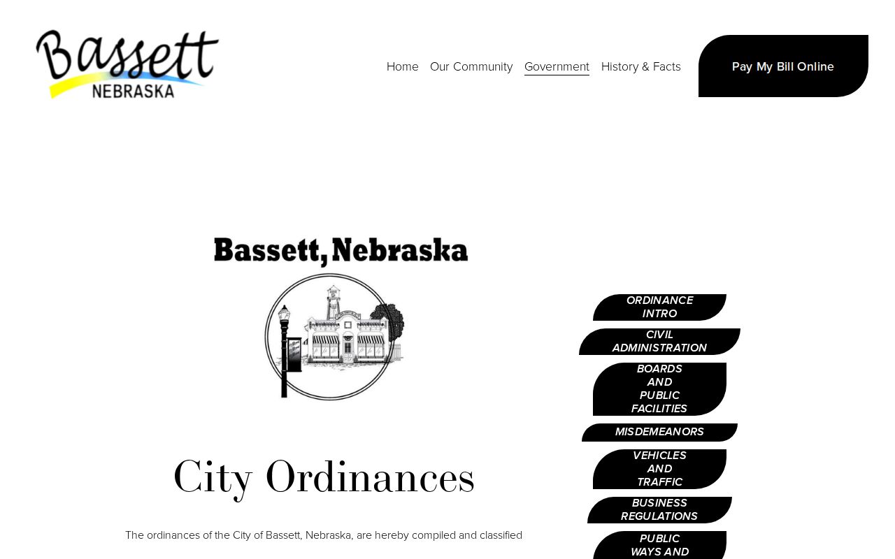Bassett court docket route from Bassett city ordinances