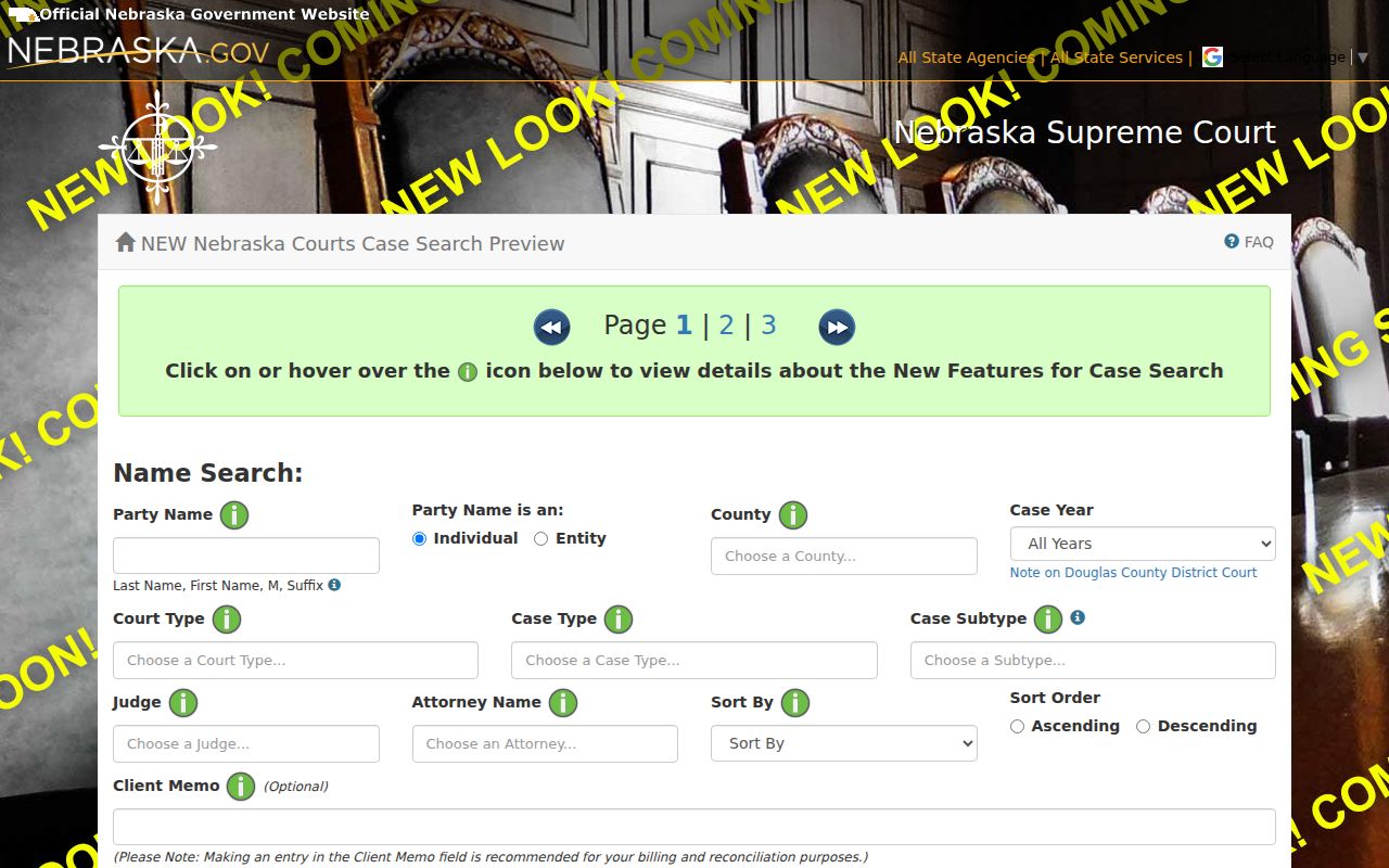 Rock County case lookup JUSTICE search fields demonstration