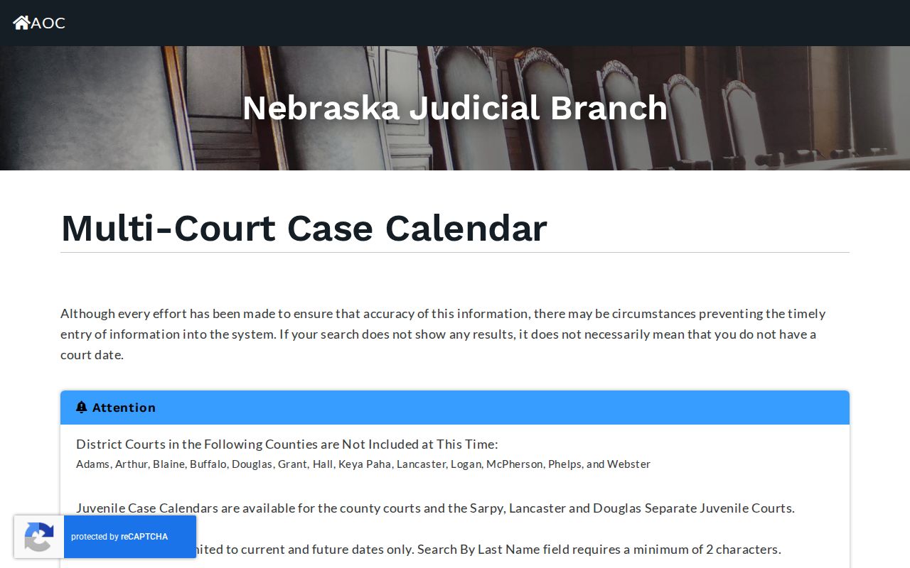 Rock County court calendar Multi-Court Case Calendar search