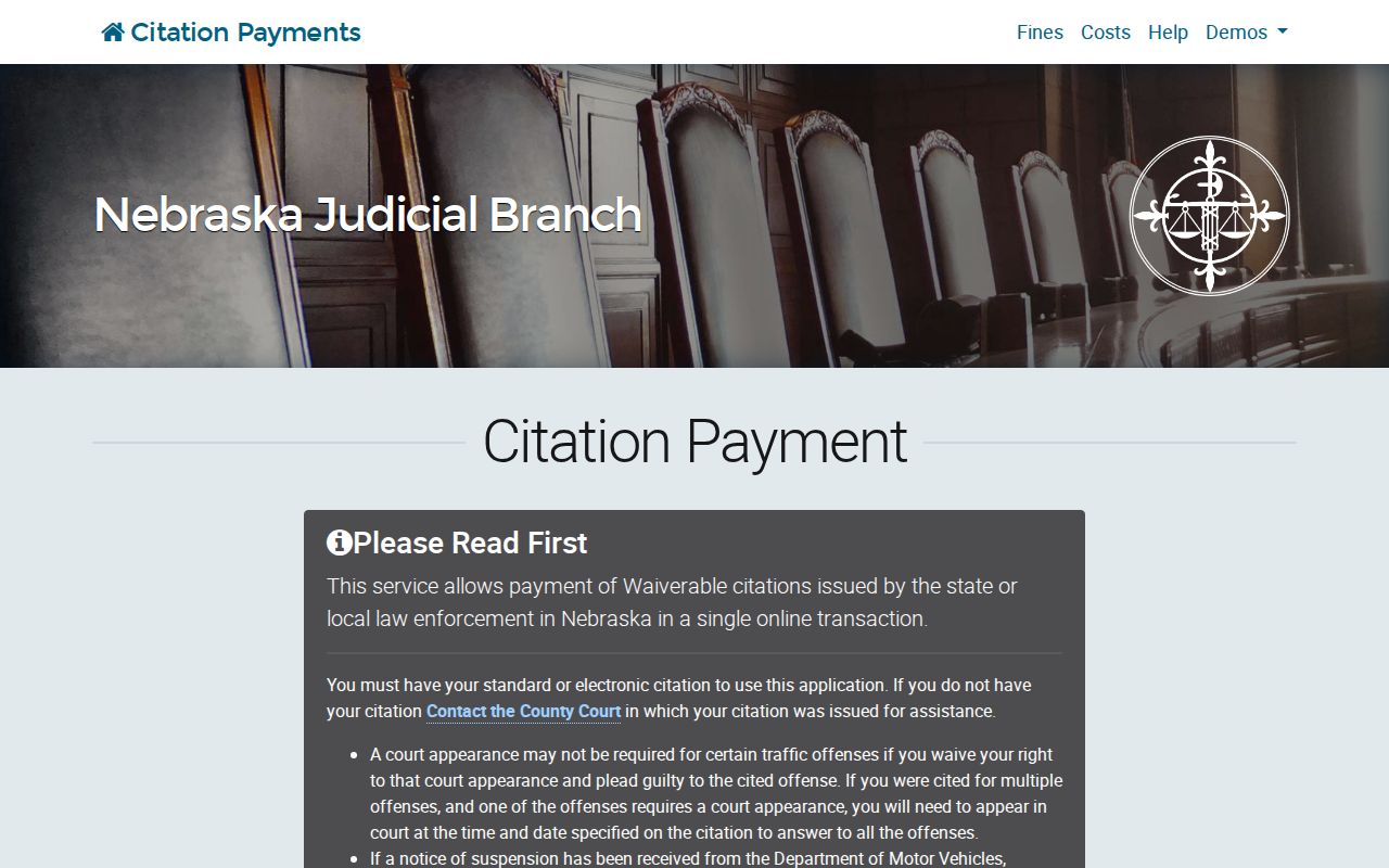 Rock County traffic court record citation payment instructions